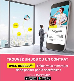 BubbleContact's tweet photo. Trouver un job 💶 💁👷 est devenu plus facile. Utilise #BubbleMe pour agrandir ton réseau et obtenir travail ou contrat #trouveunjob #findajob https://t.co/3S9OG1QnTG