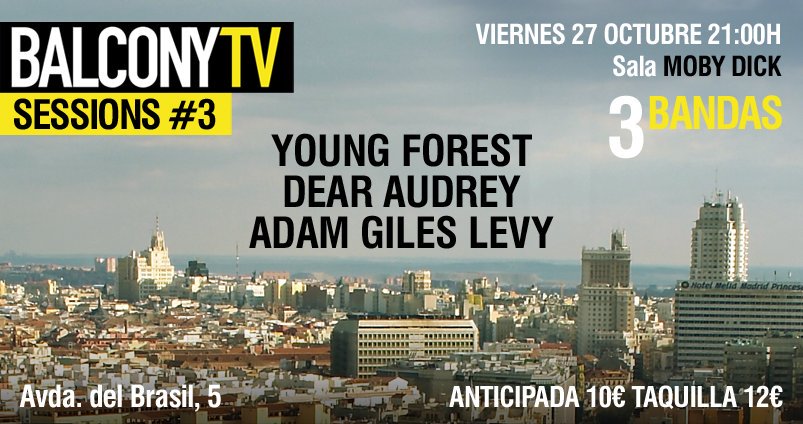 3notesintro's tweet photo. ¿BalconyTV sessions 3 será nuestro primer sold out? últimas entradas en @wegowES #Concierto https://t.co/6YSTmoUxyo