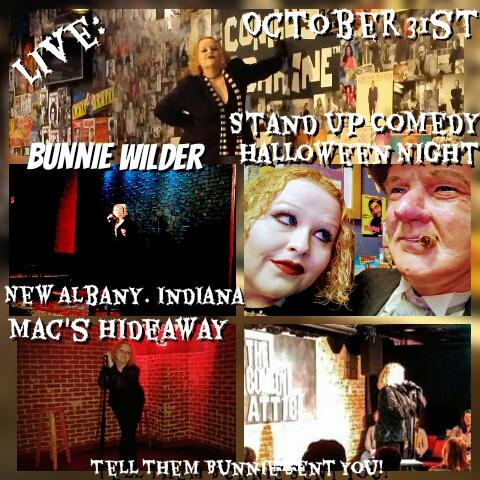 BunnieWilder's tweet photo. Let us entertain you! #StandUpComedy #Halloween 🎃 October 31st 8PM #NewAlbany #Indiana 21+ #MacsHideAway #BunnieWilder #GetWilder #WTFOz https://t.co/sCn8HZaPRD