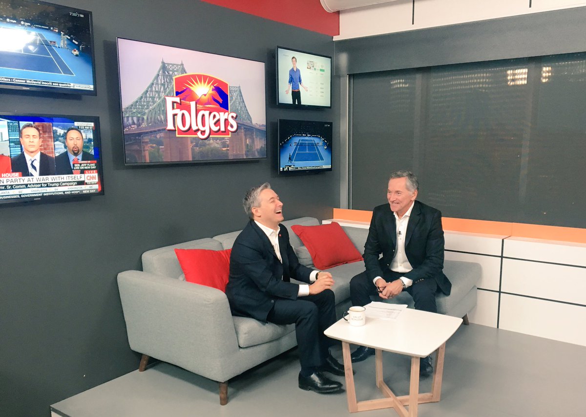 FP_Champagne's tweet photo. En direct de @salutbonjour avec @GeorgesPothier et @ginochouinard dans quelques instants à @tvanouvelles! #polcan https://t.co/xdkOtkqbad