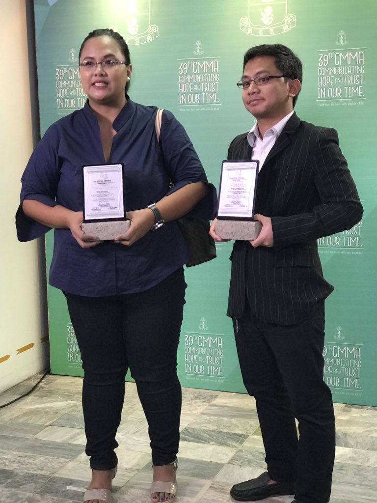 dzbb's tweet photo. @papaobet Super Balita Sa Tanghali Nationwide, binigyan ng special citation Award for News Program ng #39thCMMA. | via @papaobet https://t.co/M7HO00r8Lf