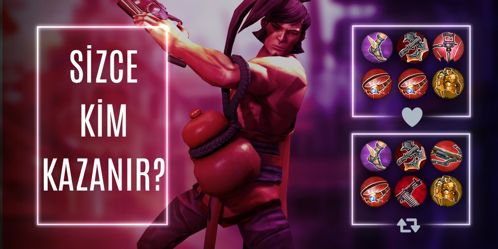 vainglorygametr's tweet photo. Sizce teke tek maçta bu iki item diziliminden hangisine sahip olan Ringo kazanırdı?🤔
#Vainglory https://t.co/iELQFHZ3Ef
