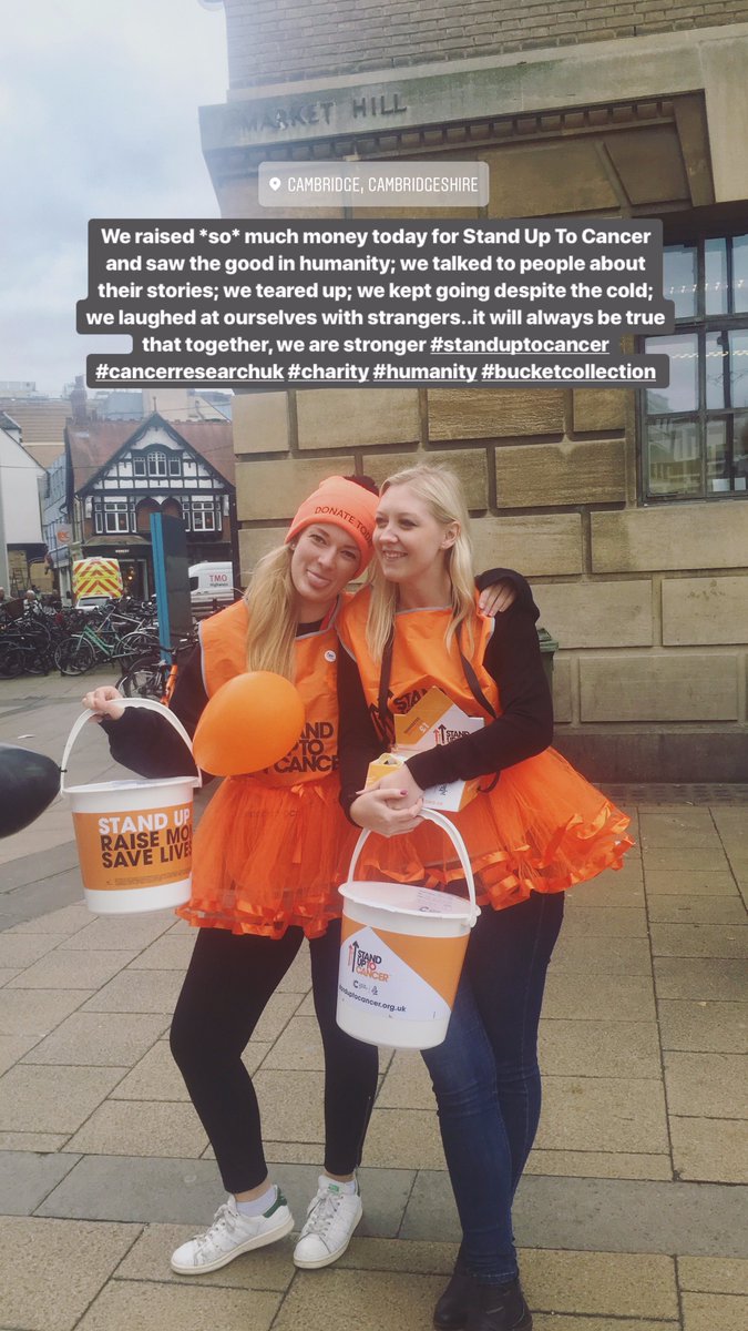 cambridgerag's tweet photo. This past Friday Cambridge RAG raised over £700 for @StandUp2C !!! #StandUpToCancer @CR_UK #cambridge #cancerresearch #strongertogether https://t.co/3c3xMGogPm