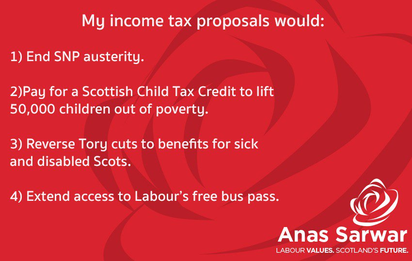 AnasSarwar's tweet photo. I'm today proposing the most radical income tax plan in Holyrood's history. https://t.co/ryMm02sw2g