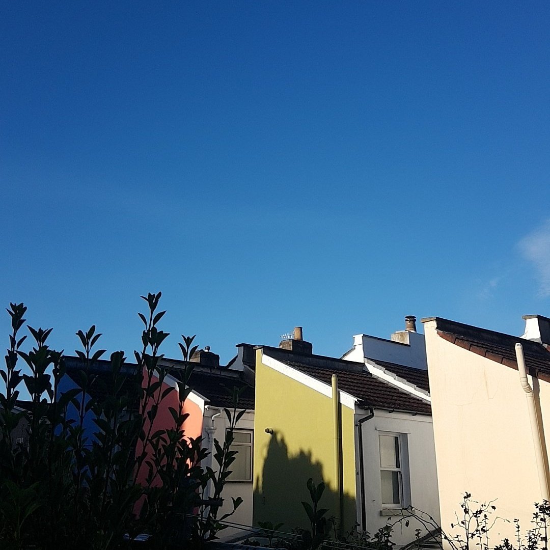 Taking a break from marking to enjoy this very rare glimpse of blue.