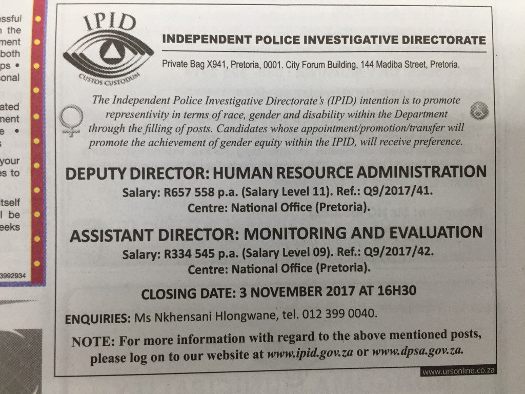 Middendorpout Director Rural Enterprise Industrial Development Jobseekerswednesday