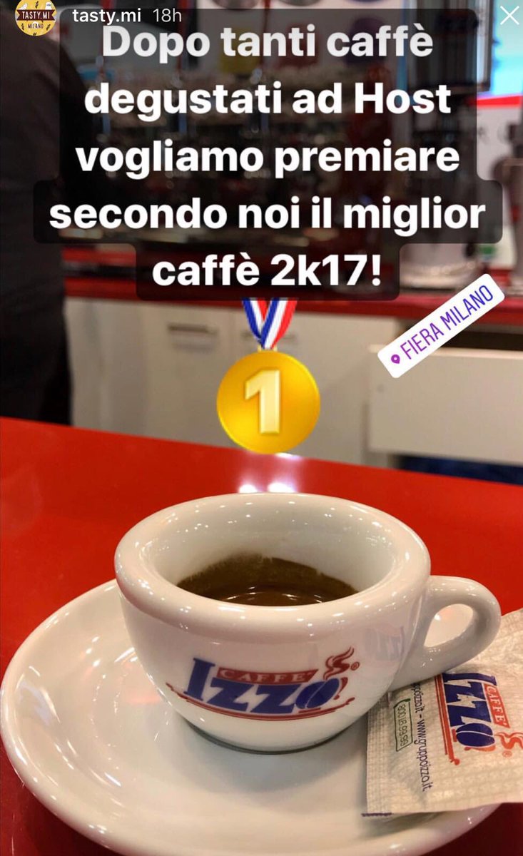 #tastymi #HostMilano #host2017 #izzo #caffeizzo #espressoizzo