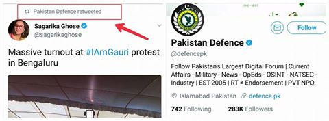 31 #PakTrendsWhy else would a handle called Pakistan Defence be interested in a protest march for a murdered journo in Bangalore?