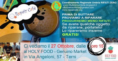 Cru_Rz's tweet photo. #RifiutiZeroUmbria Il Repair Cafe' arriva a Terni - Venerdi 27 ottobre ore 15 https://t.co/FgSMvPHXY8 #Ambiente, #CRU-RZ, #Ecologicpoint, … https://t.co/nMTgAdPBaj