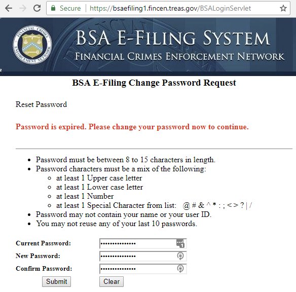 Dave Rand On Twitter Ustreasury Your Bsa E Filing System Doesn