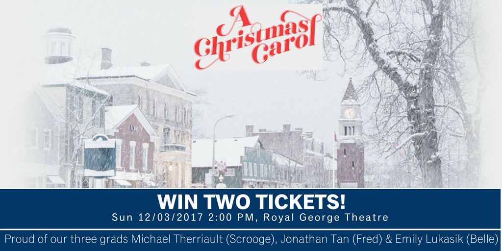 sheridanalumni's tweet photo. It's never too early to get into the Christmas Spirit🎅! A CHRISTMAS CAROL @ShawTheatre, starring 3 of our Theatre grads! RT to WIN tickets! https://t.co/2Ao6SMiBdS