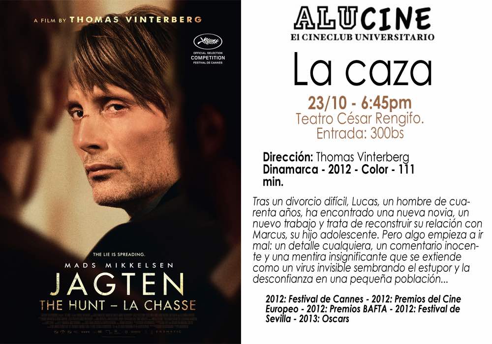 Esta noche - 6:30 pm
La caza