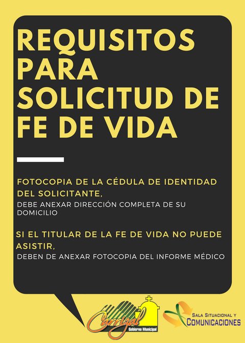CarriRegistroC's tweet photo. #Requistos para solicitud de fe de vida. https://t.co/WywkiTMRsl