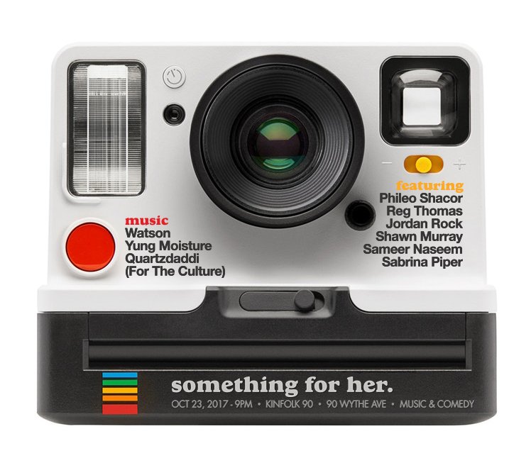 kinfolklife's tweet photo. Tonight at #Kinfolk90
#SomethingForHer
@watsonsndsystm
@phileoshacor
@ReginalThomas
@JordanRock843
@Sameermon
9pm
90 Wythe Ave https://t.co/PShgfk2E8S