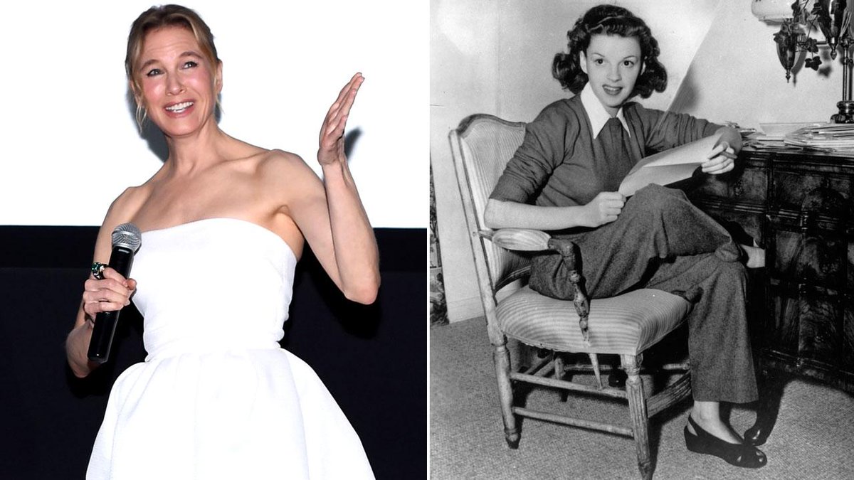 etnow's tweet photo. Renee Zellweger is playing Judy Garland in a new biopic! https://t.co/mVL72jDw6G https://t.co/QBGcJwdXiB