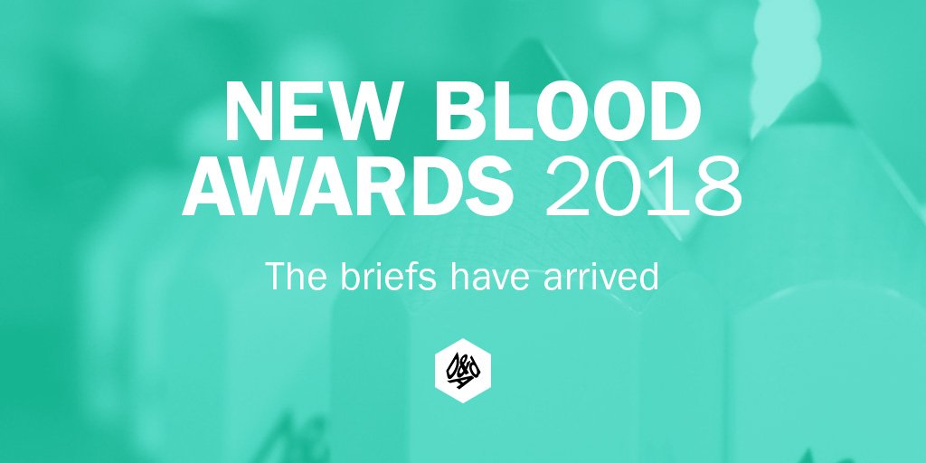 DandADNewBlood's tweet photo. They’re here. 17 briefs &amp; 1 new category, set by a dream list of brands. New Blood, are you ready? https://t.co/6S7b96qyS1 #NewBloodAwards https://t.co/T9MvwTtsaR