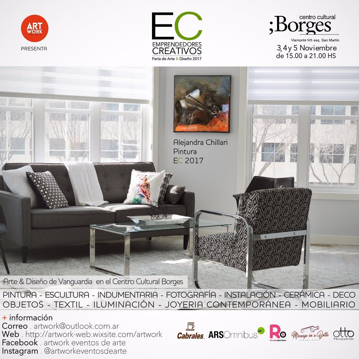 ArtWorkArte's tweet photo. Bienvenida Alejandra Chillari Pintura de Vanguardia a Feria EC Emprendedores Creativos en el @centroborges #art #deco #pintura #ECenelBorges https://t.co/po4zr3Wrrd