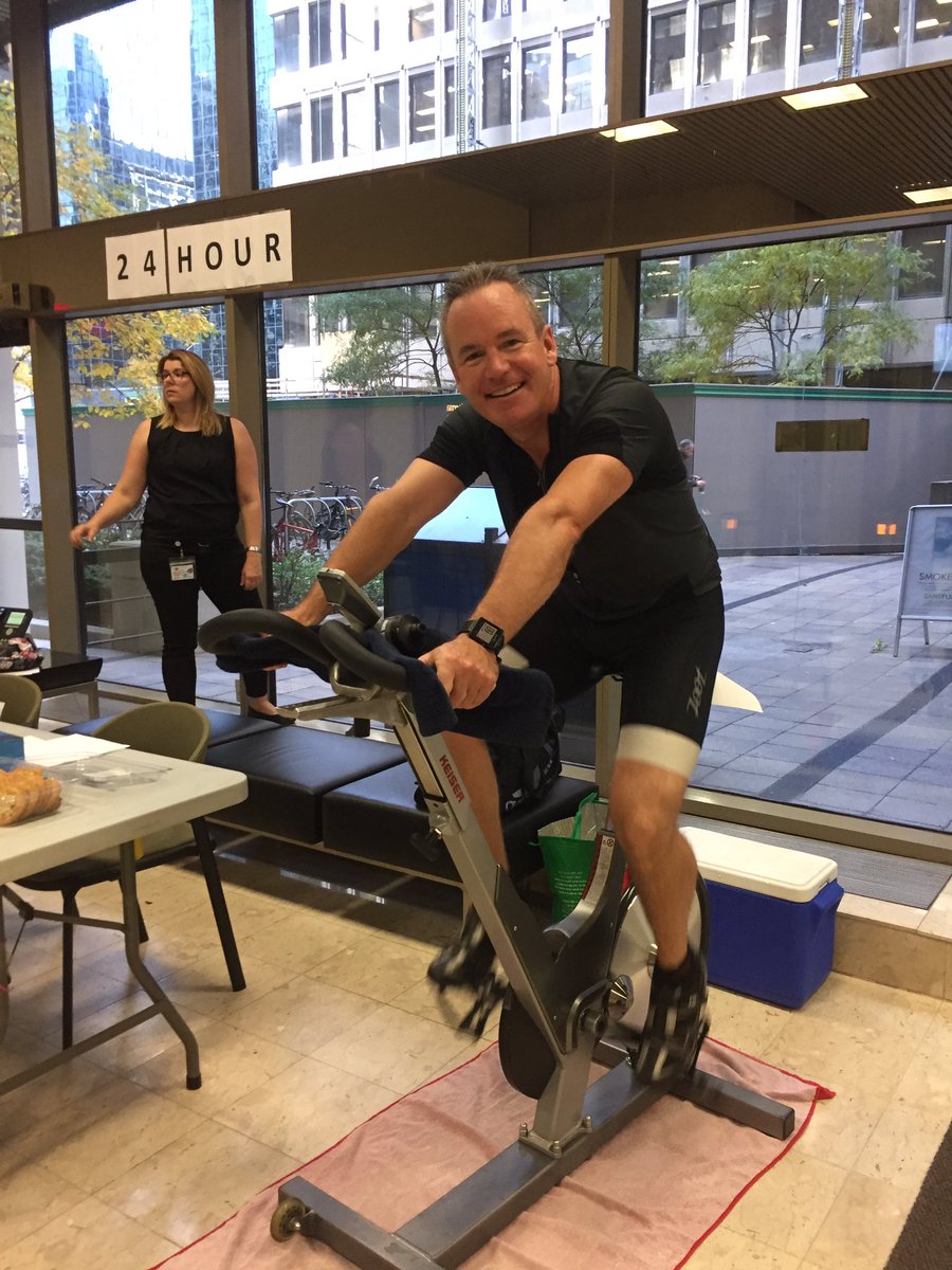 JustMath19's tweet photo. In honour of @Staak67's daughter Alex Kirkland, Paul Laflamme is spinning for 24 hours at @CitImmCanada. Come down and donate! #GCWCC https://t.co/b1epbmVLTY