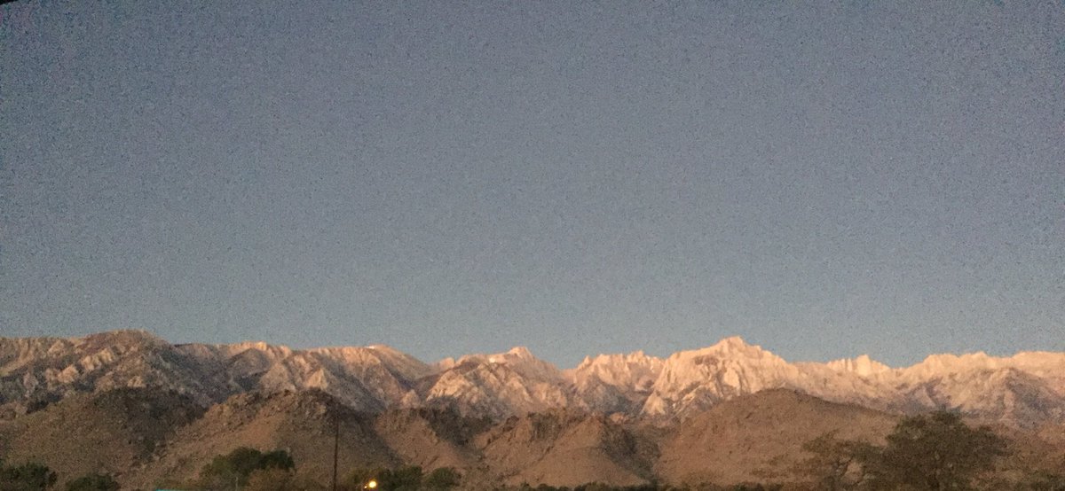 lowto_high's tweet photo. Dawn is breaking over the High Sierras as the team reach the summit of Mt Whitney #RAF100 #raf100usa https://t.co/5lolZ4uCki https://t.co/Exo59sTzrF