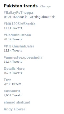 26 #PakTrendsAnd soon  #AmnestyExposesIndia was trending in Pak!Interestingly, the tweets associated were quite similar on both sides too!