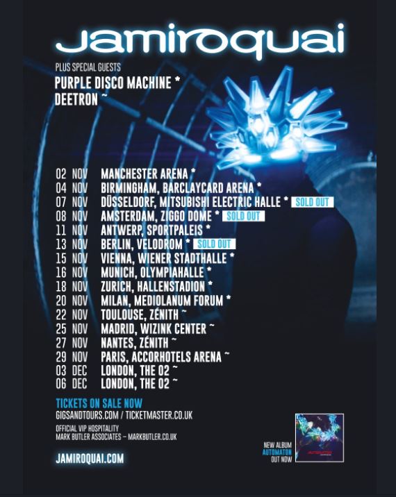 Kicking off their winter tour next week in #Manchester - it's only Jay Kay and <a href="/JamiroquaiHQ/">Jamiroquai</a> !