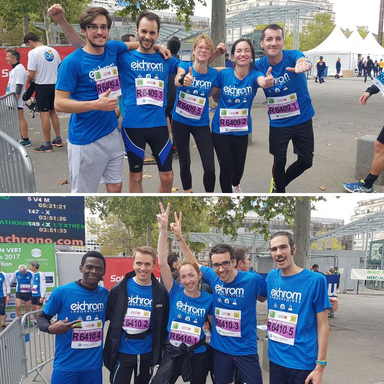 eichrom's tweet photo. @lemarathonvert Bravo à la team @eichrom ! 29 coureurs suivis en temps réel avec les trackers GPS @tech4race https://t.co/bxxasobM3L