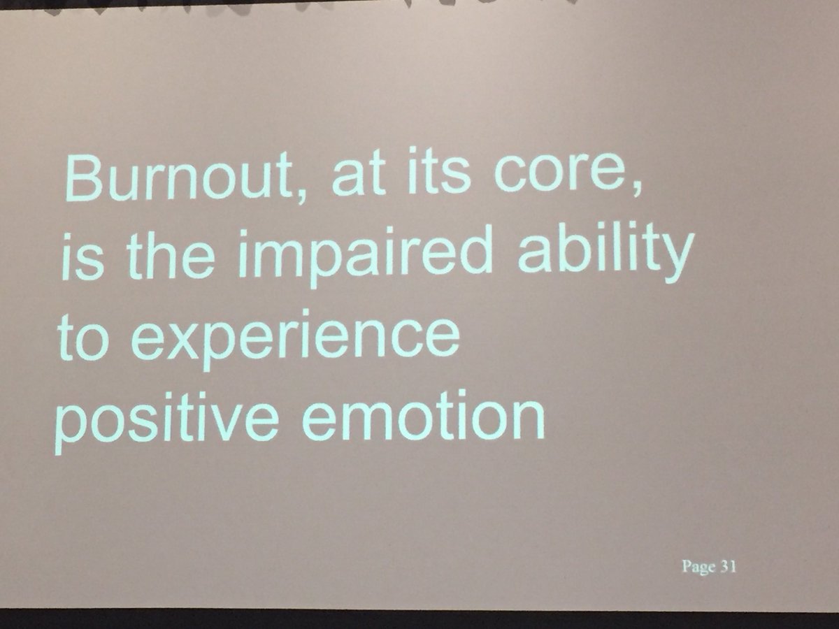 AMSHealthcare's tweet photo. Burnout impacts ability to feel joy, gratitude, love. How to be compassionate when we we feel burnout?@HQOntario #QIPSF2017 https://t.co/vQQLEOsoKg