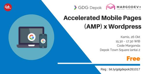 CodeMargonda's tweet photo. Ayoooo, segera daftar guys...
#GDGDepok #MargoDev @CodeMargonda https://t.co/ie9efqrI00
