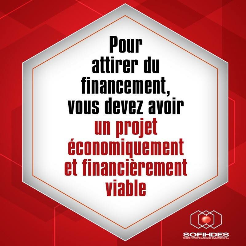 sofihdesht's tweet photo. Pour attirer du financement, vous devez avoir un projet économiquement et financièrement viable. #sofihdes #sofihdeshaiti #sofihdestips https://t.co/4YD0yfPaXz
