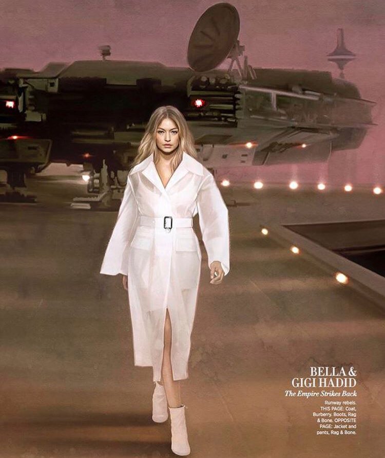 HadidNews's tweet photo. Bella and Gigi Hadid for Harper’s Bazaar November 2017. https://t.co/UL9p1PIZmX