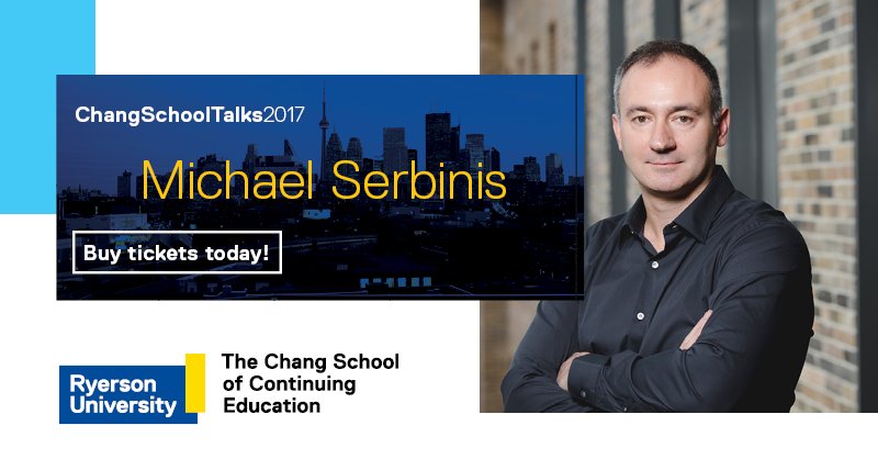 Join us! Michael Serbinis discusses his journey as a tech #Entrepreneur. Nov 7, 8:30-10am. Buy your tix: ow.ly/hC1l30g493y #Innovation