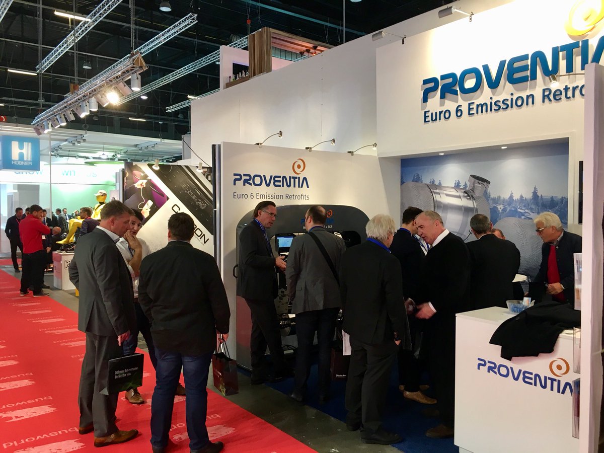 69PeSa's tweet photo. Great interest in retrofits #proventia #noxbuster #Busworld2017 https://t.co/hCPQCfoXTg