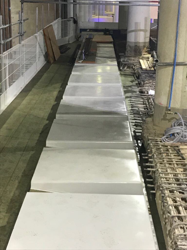 LDDSgroup's tweet photo. 1 of 3. Drill &amp; burst 2 remove R/C beam, install temporary decking installation. install new rebar 4 concrete pour LDD, Teamwork 👏 @ziggyLDD https://t.co/AmwxrsxFg5
