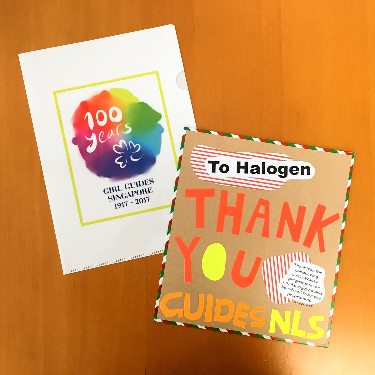 halogensg's tweet photo. What a surprise to have received this today! Thank you Northilght Students for brightening up our Monday! https://t.co/Y83K798k5F