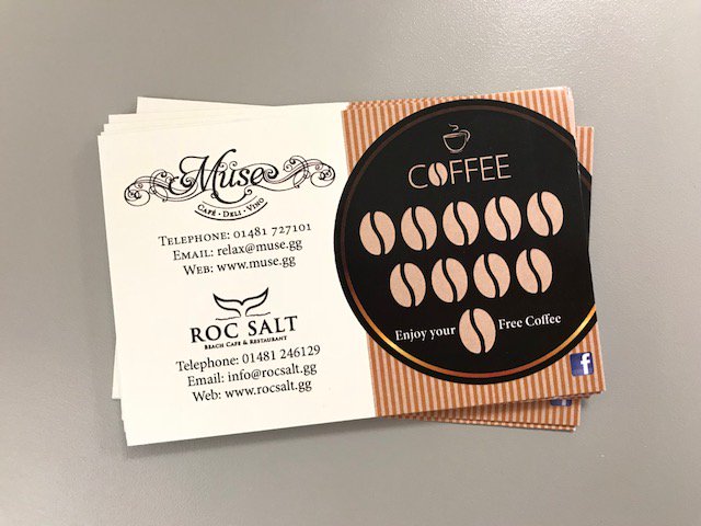 colourmonster's tweet photo. Loyalty cards printed for the lovely @museguernsey ☕️ https://t.co/hkvPaQfsGx