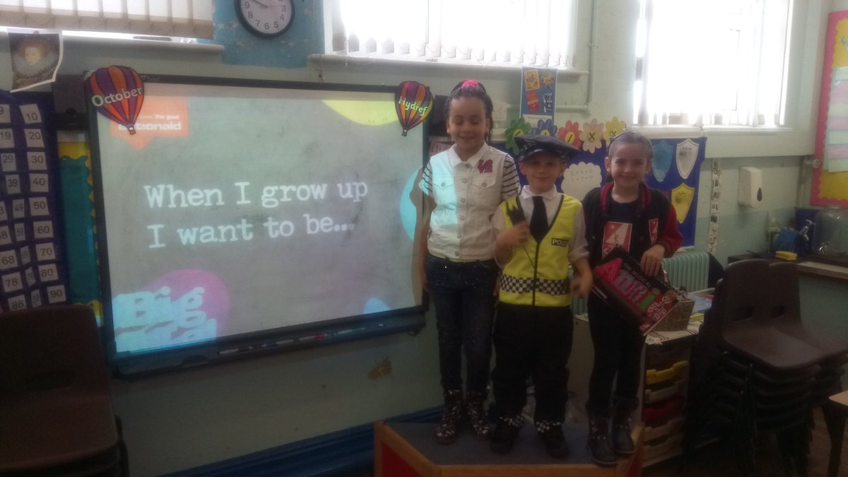 Year3StJos's tweet photo. Singer, police officer, actress, hairdresser, headteacher, fire fighter #bigme #actionaiduk https://t.co/rMUTN2QsPO