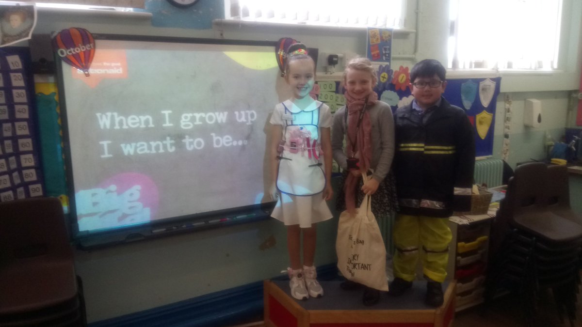 Year3StJos's tweet photo. Singer, police officer, actress, hairdresser, headteacher, fire fighter #bigme #actionaiduk https://t.co/rMUTN2QsPO