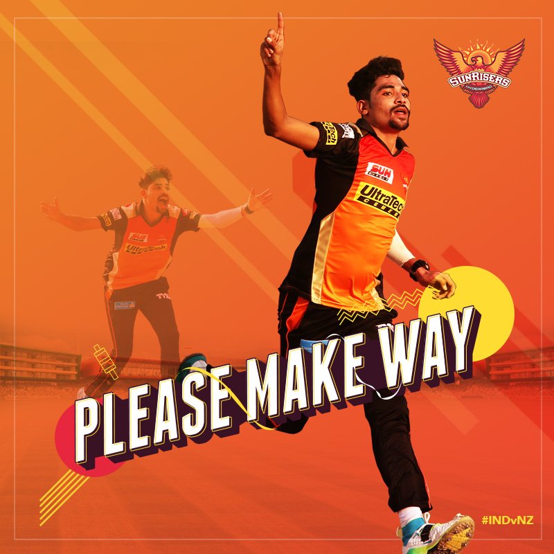 SunRisers's tweet photo. Our Hyderabadi miyan has made it to the T20I squad against the Kiwis. 
There’s so much in store!
Wishing him all the #OrangeArmy luck 👍👍. https://t.co/DA7ZxBx10y