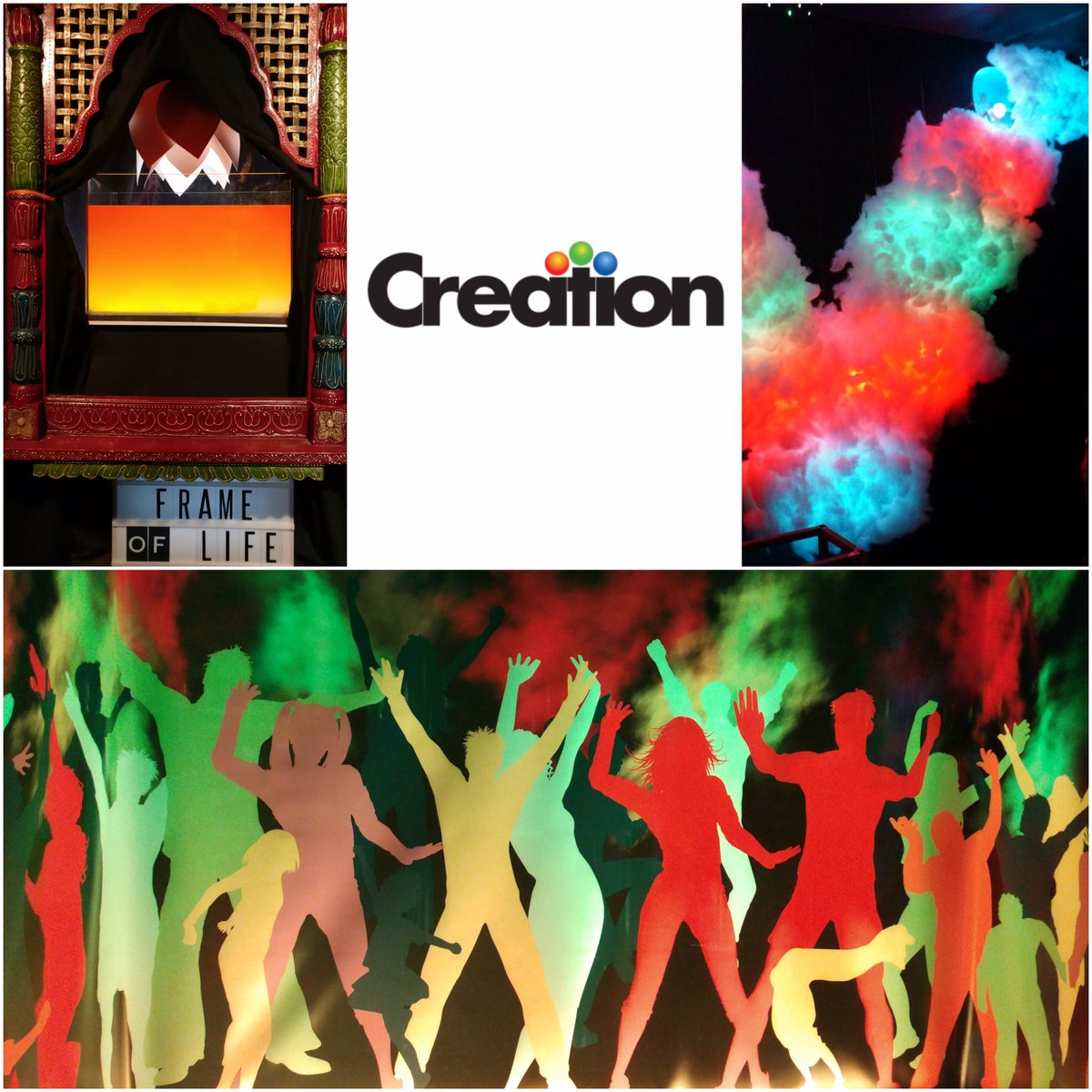 CreationGulf's tweet image. #TeamCreation trains 3 student teams to use #LightingControls at #Lightication, the student event of the #LightME whose theme was #Holi.