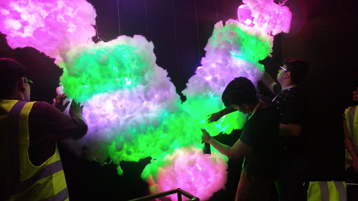 CreationGulf's tweet image. #TeamCreation trains 3 student teams to use #LightingControls at #Lightication, the student event of the #LightME whose theme was #Holi.