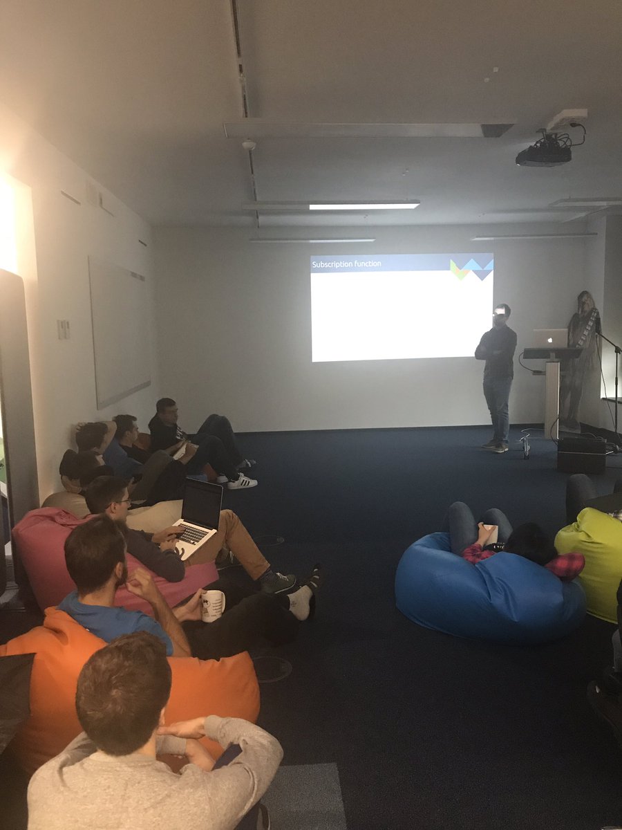 polidea's tweet photo. Monday starts with #meetup 🚀 Learning mode on! #sharingknowledge #iosmeetup #developers #tech #sharing https://t.co/L7zEBrLWEx