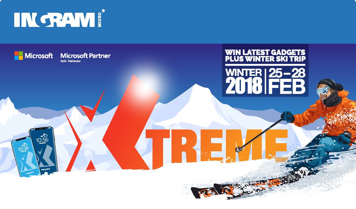 IngramMicroUK's tweet photo. Go Xtreme with @IMCloud_UK! Join us on the slopes or win an #iPhoneX. Sell @MSCloud &amp; register here: https://t.co/az0ShdpKcg #Cloud https://t.co/omUCKWscnd