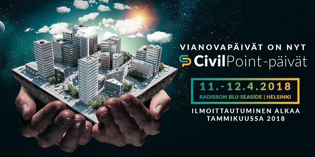 ArkanceSystemFi's tweet photo. TULOSSA: #Civilpointpäivät 2018 järjestetään 11.-12.4.2018 Helsingissä. Merkkaa päivät jo kalenteriisi! https://t.co/B7Jxoj9UXL https://t.co/IEosHCLufu