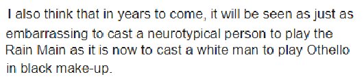 AAA_Prods's tweet photo. @HuffPostUK @Simon_How @KathyLette @BBCHolbyCity YES. We need #ActuallyAutistic faces on our screens, in our media etc. Read Jules's full blog here: https://t.co/lj261v70KO #SeeMeOnScreen https://t.co/5eswNHTR4M