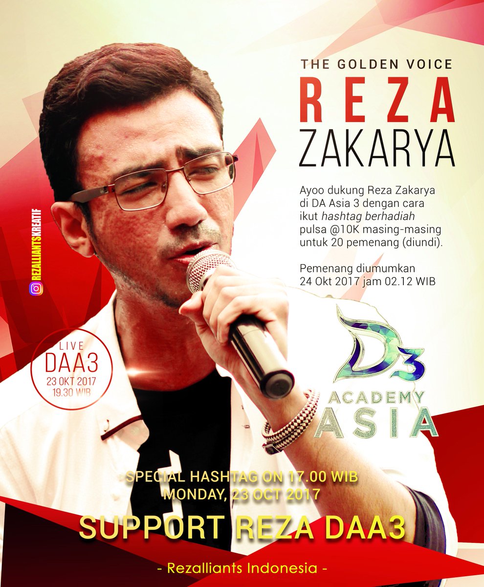 SUPPORT REZA DAA3

rezalliants mana suaranya? 
bismillahirromanirrohim, sukses terus mas