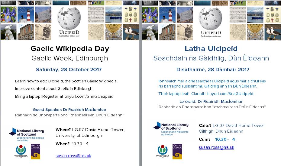 uicipeid's tweet photo. Bùth-obrach Uicipeid an Dùn Èideann Disathairne - dèanamh deiseil 'son @SnaGaidhlig! https://t.co/O4L1NasZwt #gaidhlig #SnaGaidhlig https://t.co/6AunDitgst