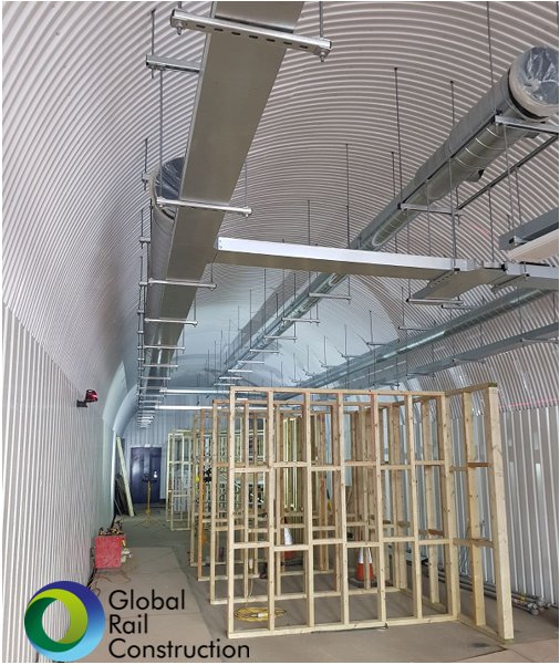 London Bridge is progressing well - cladding complete, internal walls are being constructed and electrical systems installed #TeamGlobal