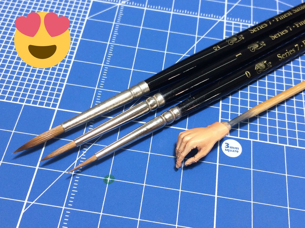 TiD_ScaleModel's tweet image. My brush #Winsor&amp;amp;Newton #Series7 #TidStudio