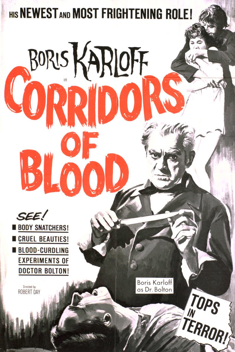 deacon05oc's tweet photo. Going old school B-movie with #CorridorsofBlood #BorisKarloff #Horror2017 https://t.co/4zYAdJw1h7