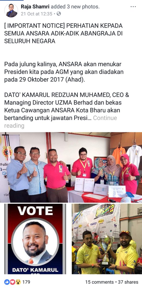 KRMforPresident's tweet photo. Thank you @abangraja Raja Shamri for your support https://t.co/7PGQU3vtLu
